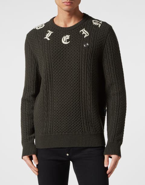Pullover Round Neck Monogram Men