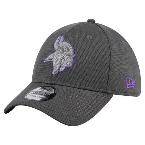 Men's New Era Graphite Minnesota Vikings  Main 39THIRTY Flex Hat