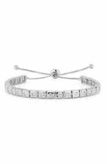 Cubic Zirconia Tennis Slide Bracelet