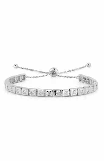 Cubic Zirconia Tennis Slide Bracelet