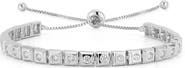GLAZE JEWELRY Cubic Zirconia Tennis Slide Bracelet