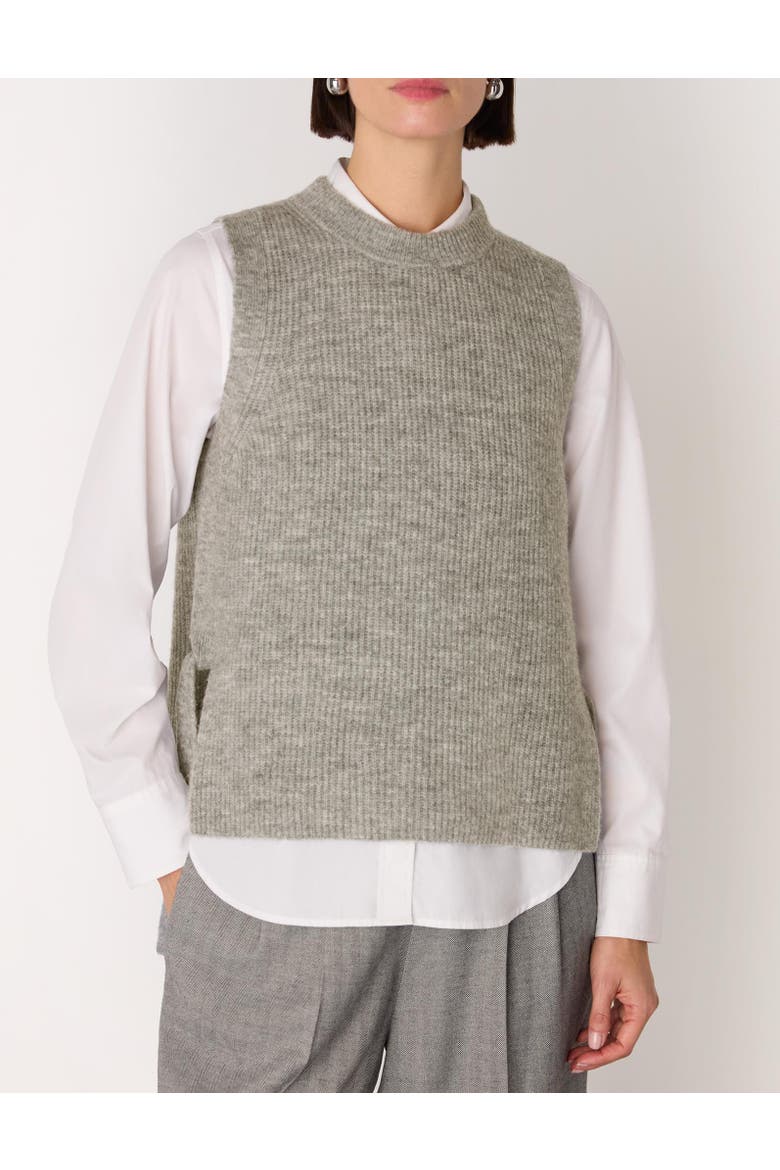 Wool Mix Side Tie Detail Tank, Alternate, color, Grey