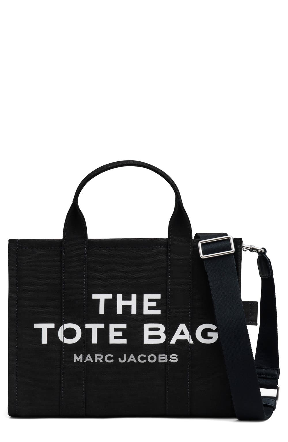 The Canvas Medium Tote Bag, color, BLACK