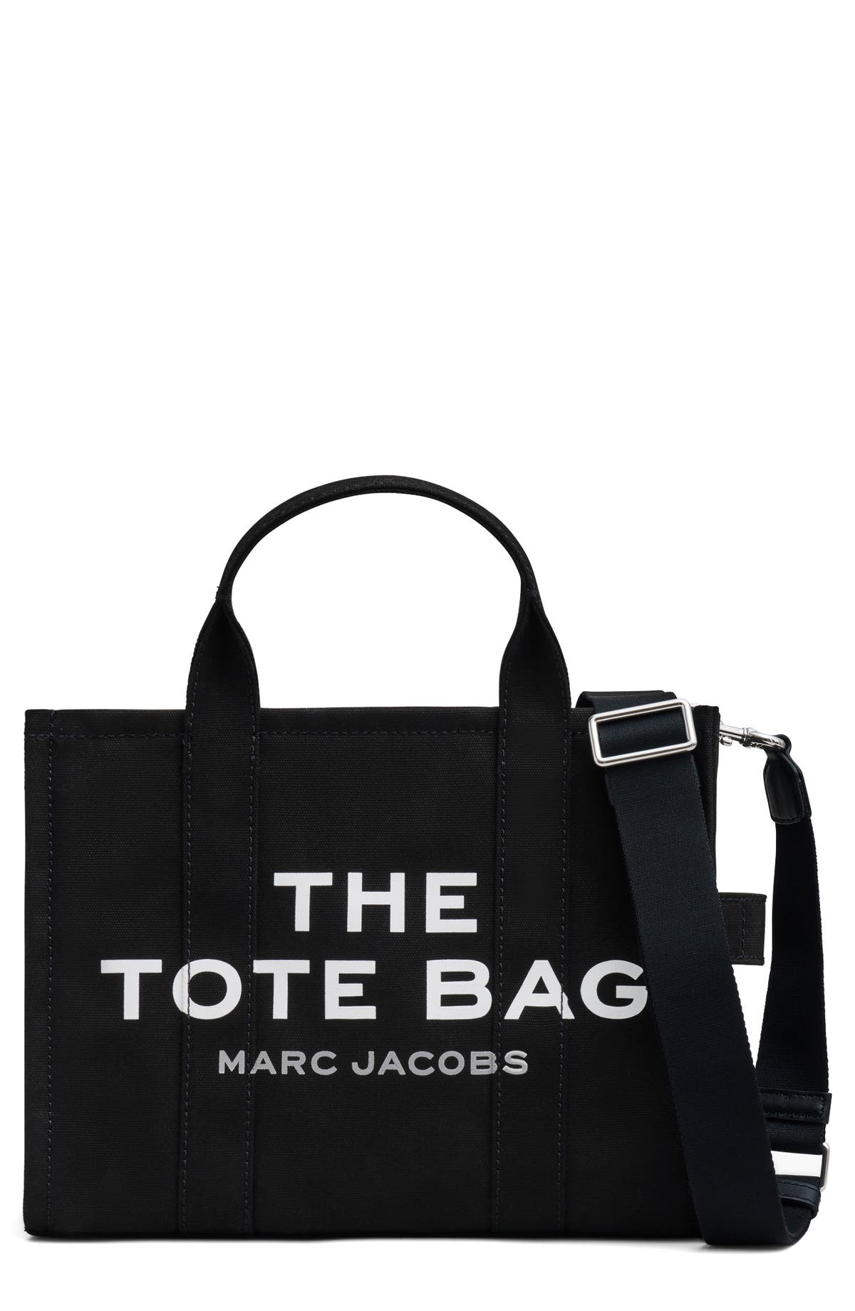 Marc Jacobs The Canvas Medium Tote in black with leather handles