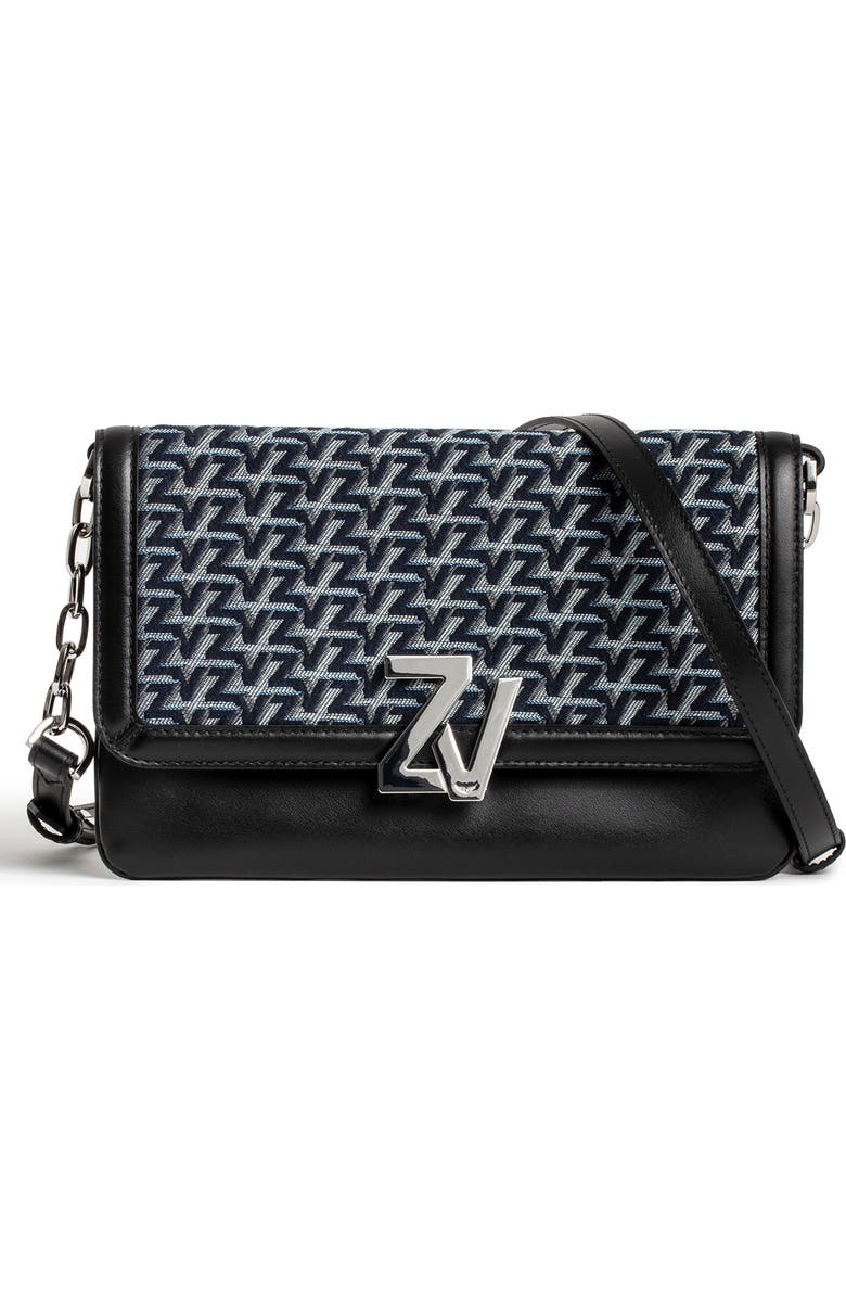 Zadig & Voltaire Monogram Crossbody Bag, Main, color,