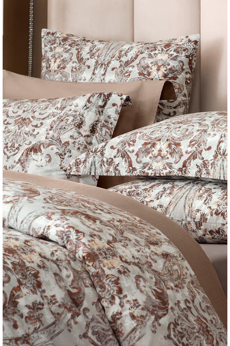 Shelton Duvet Cover, Alternate, color, Brown