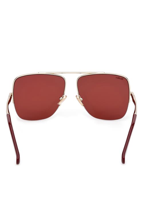 Max Mara 59mm Pilot Sunglasses