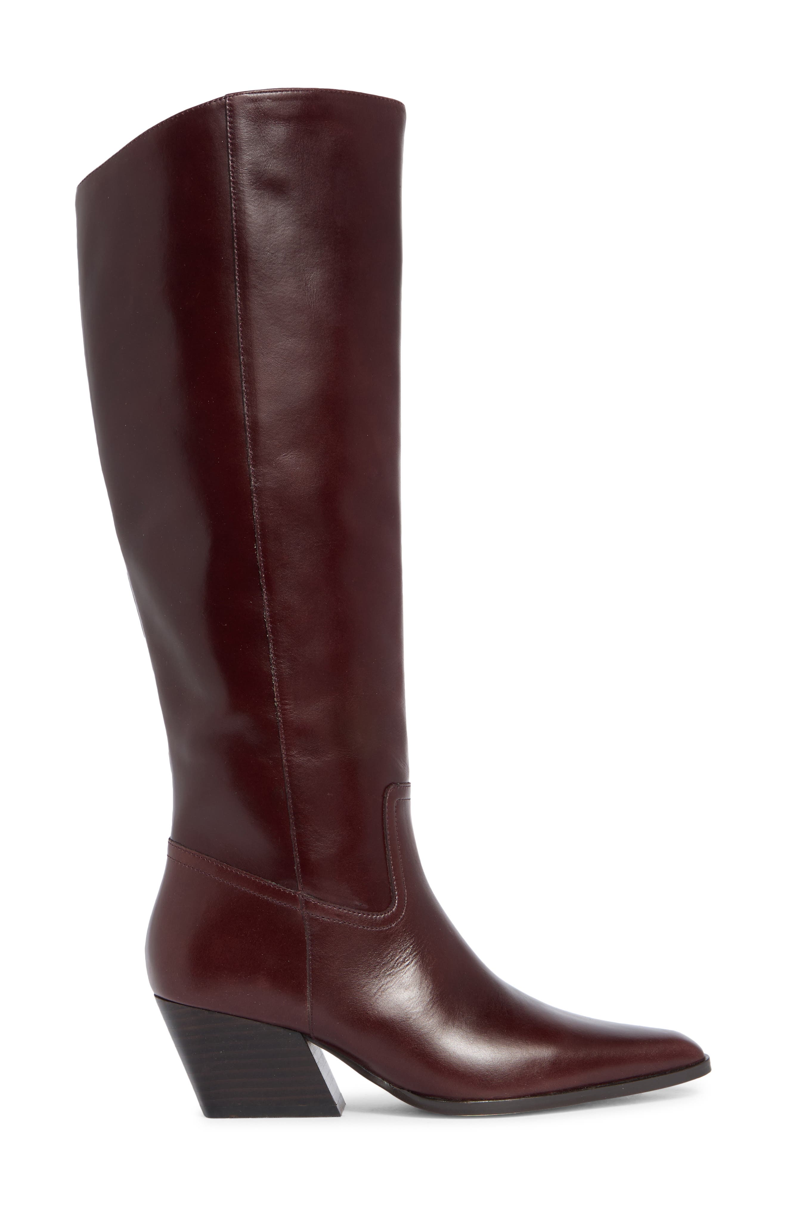 Rodessa Knee High Boot, Alternate, color, BURGUNDY LEATHER