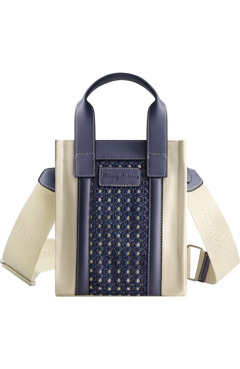 Tommy Bahama Woven North/South Tote Bag, Main, color, Blue