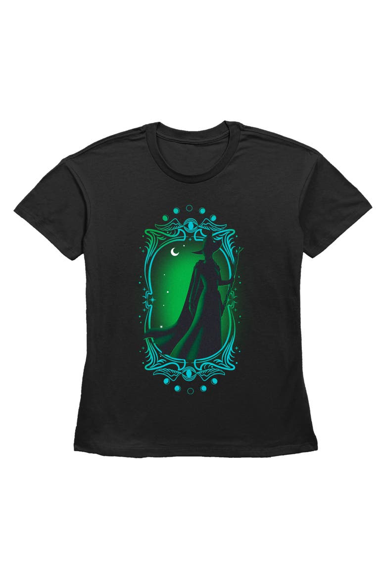 Women's Wicked Elphaba Silhouette Frame  Graphic T-Shirt, Main, color, Black