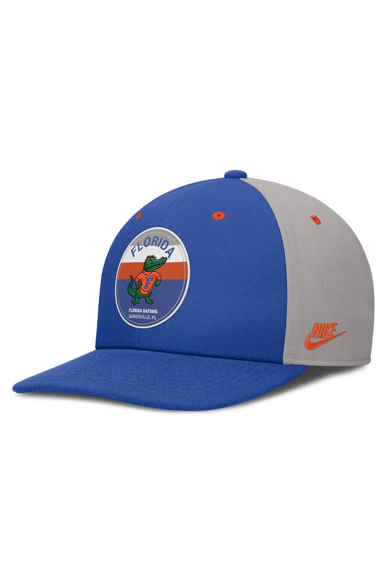 Nike Men's Nike Royal/Gray Florida Gators Prep Pro Performance Snapback Hat, Main, color, Royal