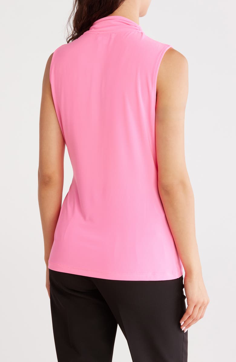 DKNY Sleeveless Ruched Knit Top, Alternate, color, Highlightr