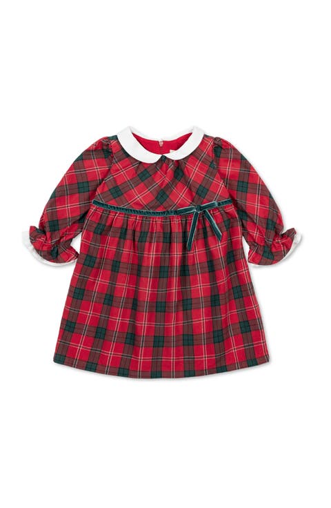 Organic Peter Pan Collar Dress with Ruffle Cuffs (Baby)