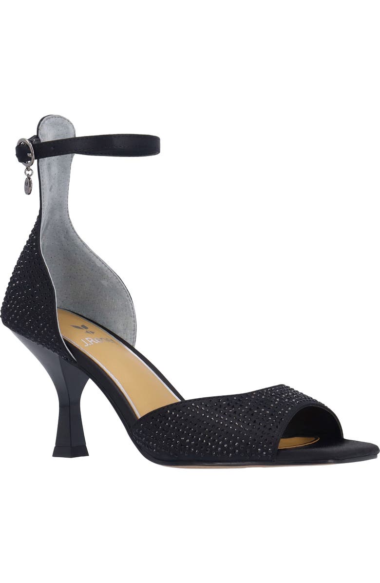 J. Reneé Lantana Ankle Strap Sandal, Main, color, Black