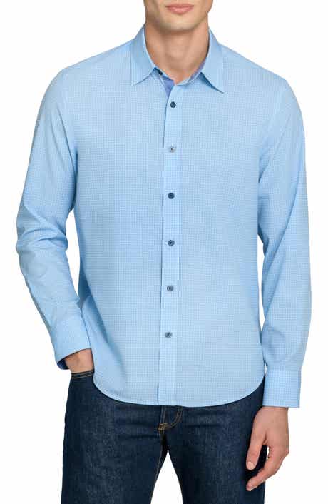 CONSTRUCT Micro Square Stretch Dress Shirt