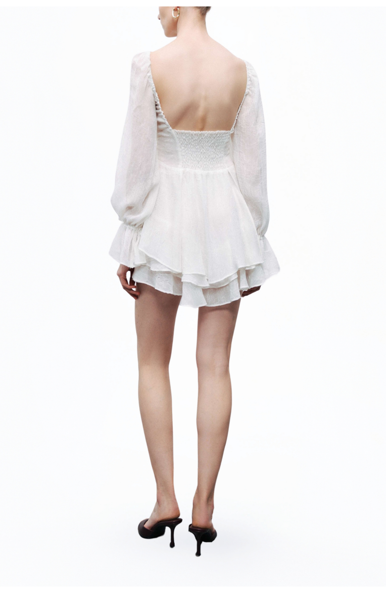 Nocturne Ruffle Mini Dress, Alternate, color, 