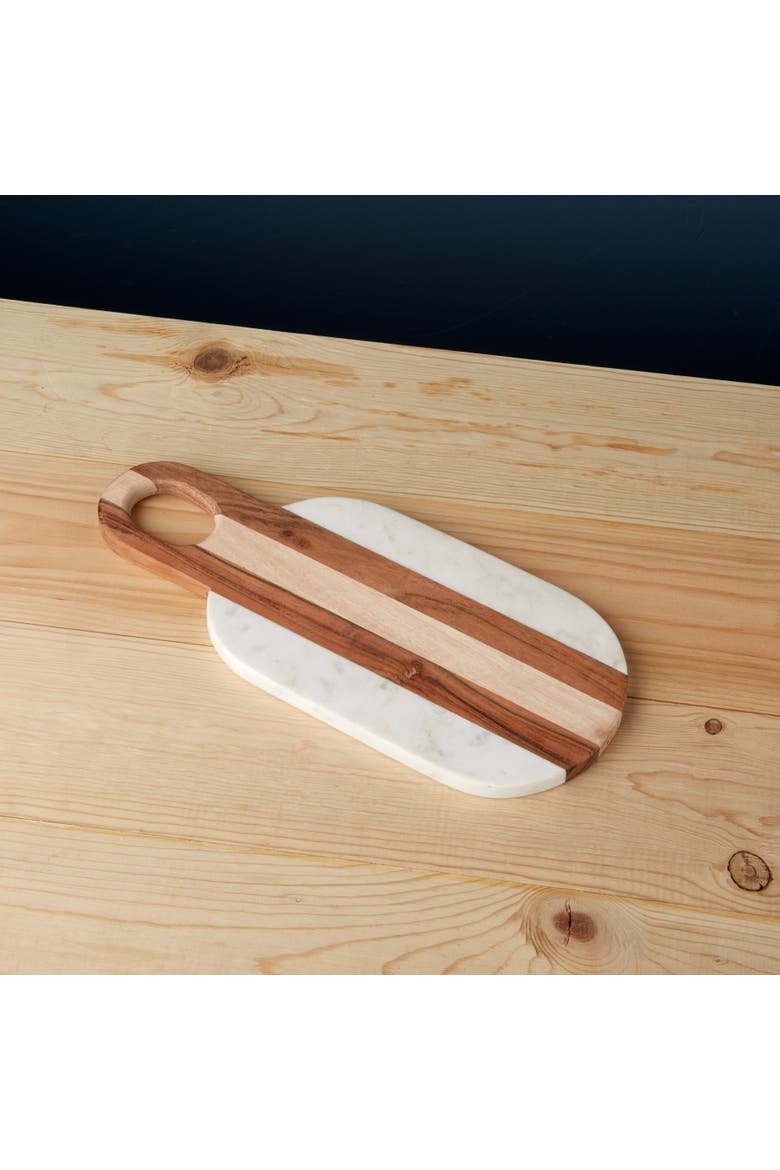 Moa Marble & Wood Oval Board, Alternate, color, Marble