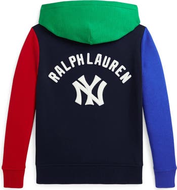 Youth Polo Ralph Lauren  Navy Yankees  Fleece Hoodie