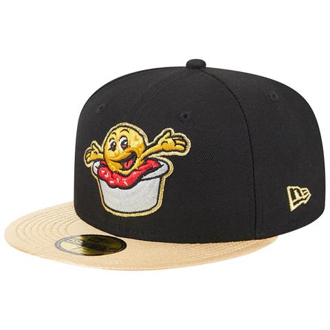 Men's New Era Black Akron RubberDucks Theme Nights Akron Sauerkraut Balls  59FIFTY Fitted Hat