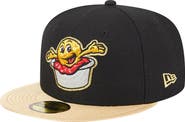New Era Men's New Era Black Akron RubberDucks Theme Nights Akron Sauerkraut Balls 59FIFTY Fitted Hat