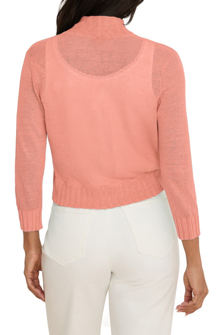Bolero Open Front Cardigan, Alternate, color, PERSIMMON