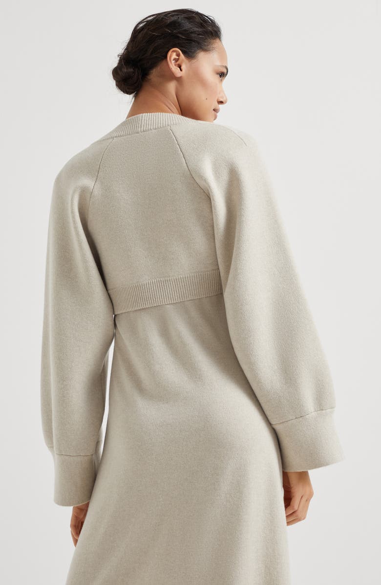 Brunello Cucinelli Double knit shrug, Alternate, color, 