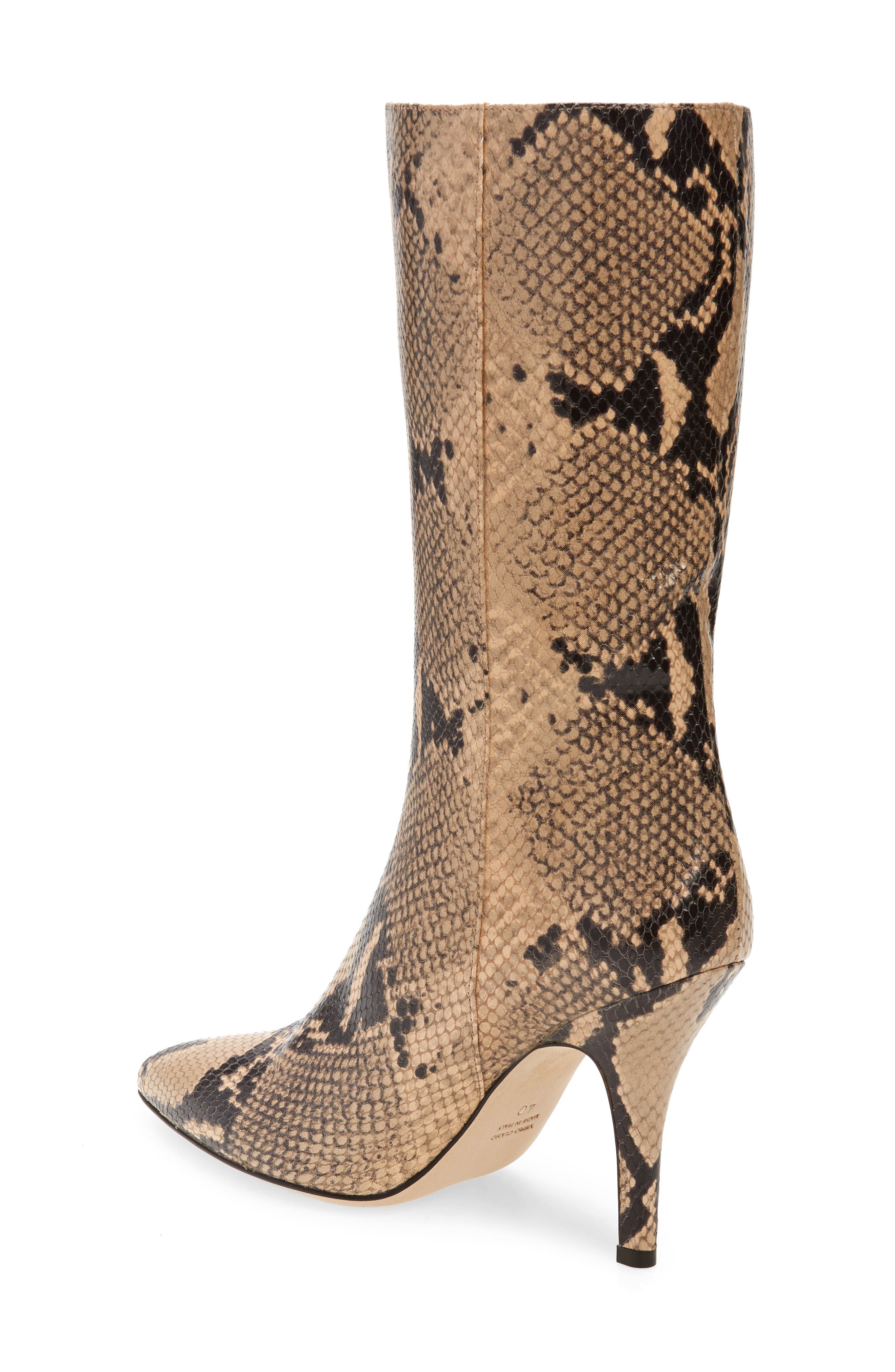 Paris Texas Python Embossed Boot, Alternate, color, 