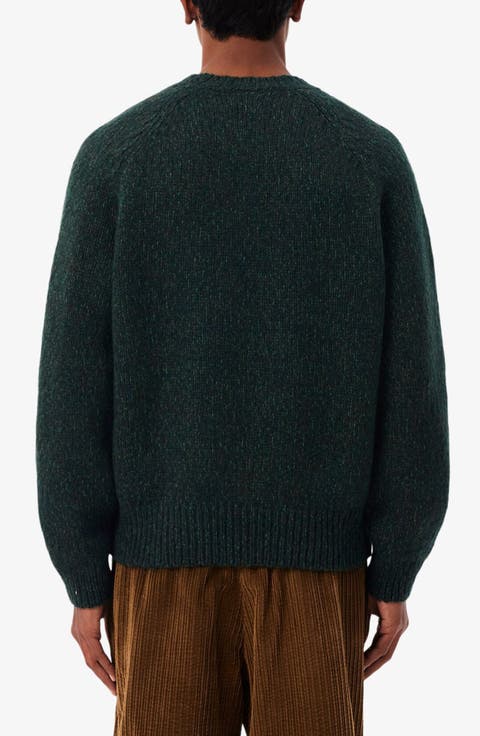 Mouliné Wool Blend Turtleneck Sweater
