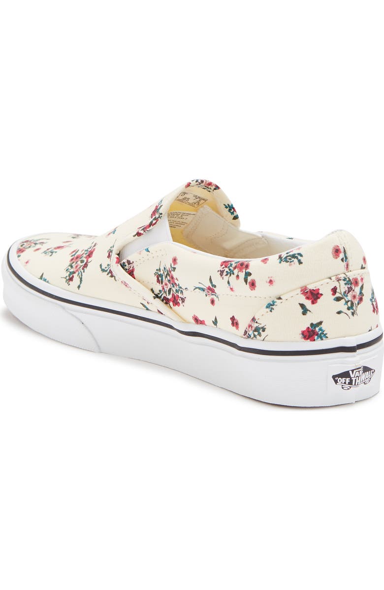 Vans Classic Floral Canvas Slip-On Sneaker, Alternate, color,