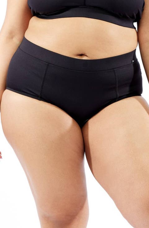 High Waist Hipster Bikini Bottoms (Regular & Plus Size)