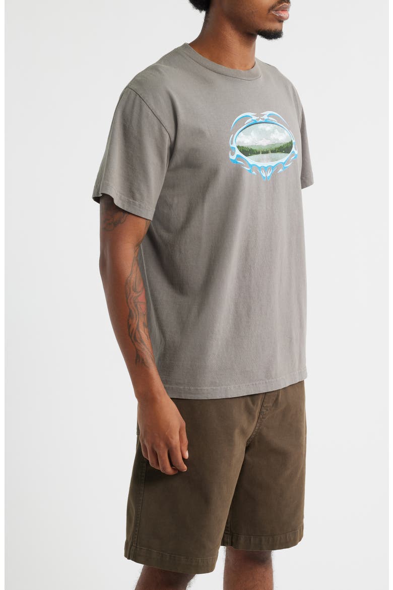 Escape Graphic T-Shirt, Alternate, color, ASH
