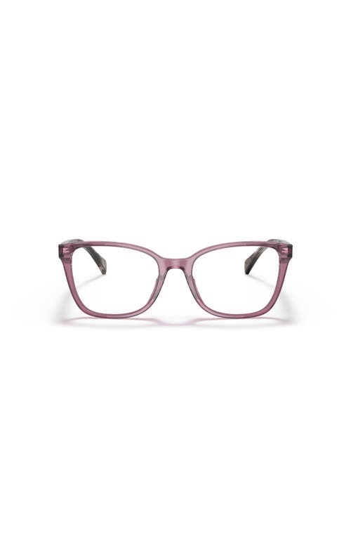 Ralph 53mm Rectangle Optical Glasses In Pink