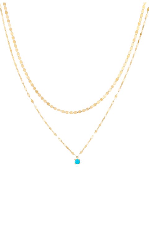 Solo Turquoise Double Strand Necklace