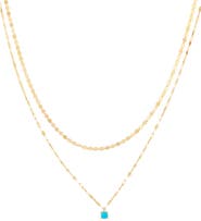 LANA Solo Turquoise Double Strand Necklace