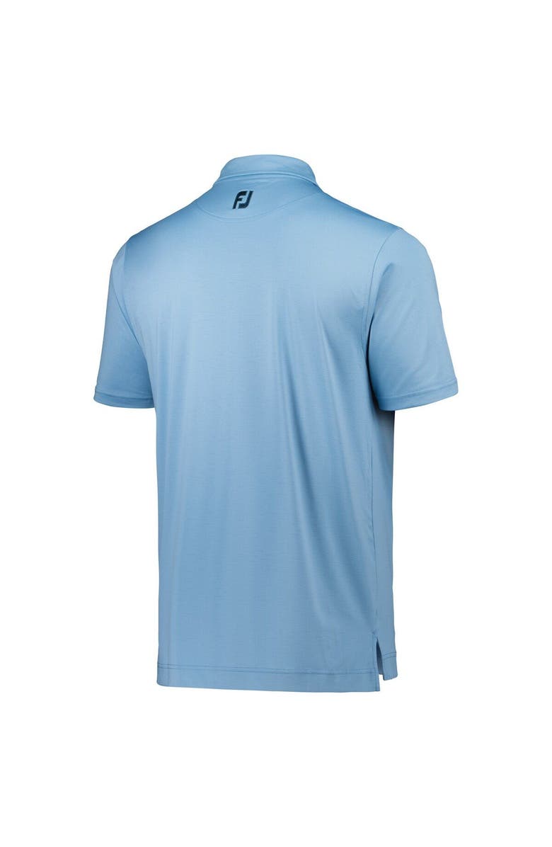 FOOTJOY Men's FootJoy Light Blue 2022 Valspar Championship School of Fish Print Lisle Polo, Alternate, color, 