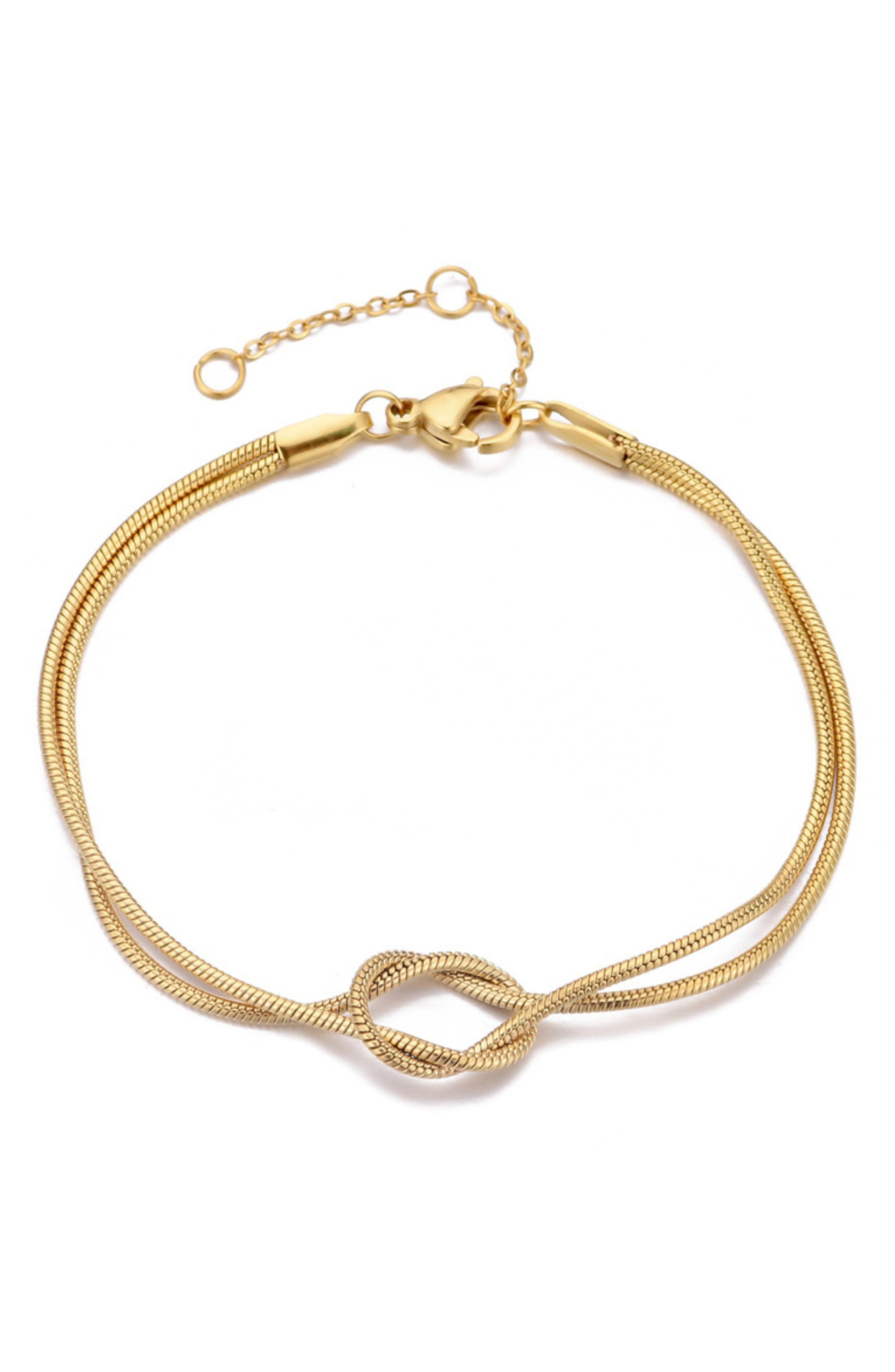 Adornia Knotted Chain Bracelet