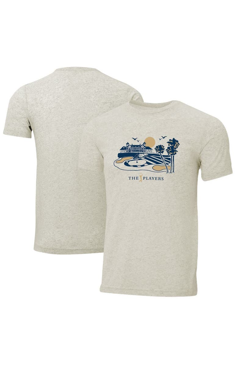AHEAD Men's Ahead  Cream THE PLAYERS Clubhouse Instant Classic Tri-Blend T-Shirt, Main, color, Cream
