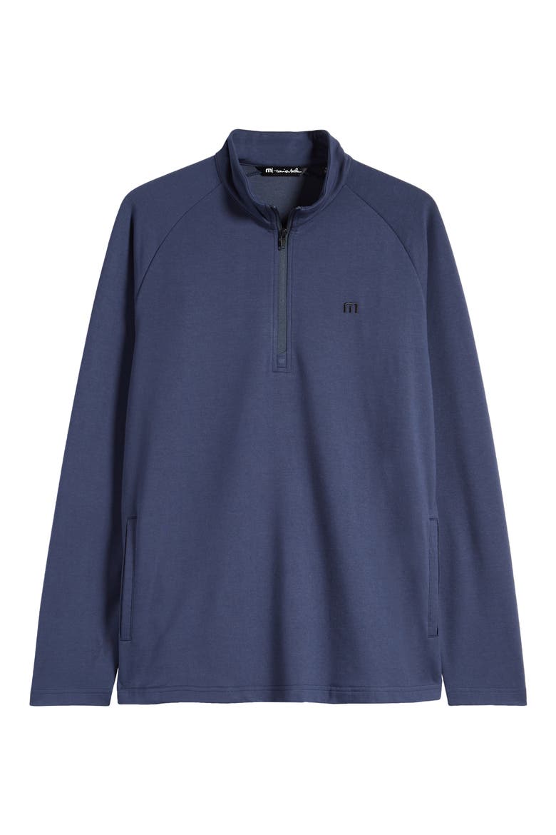 Valiant Quarter Zip Pullover, Alternate, color, MOOD INDIGO