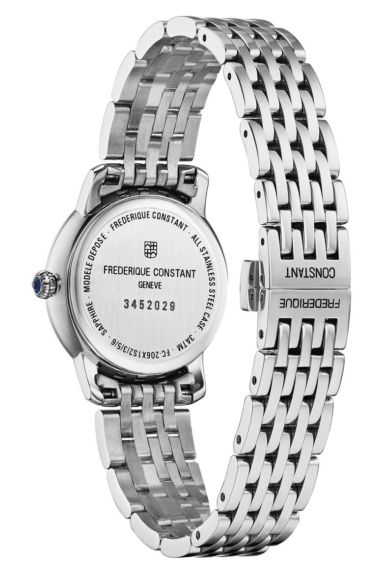 Slimline Bracelet Watch, 30mm, Alternate, color, SILVER-TONE
