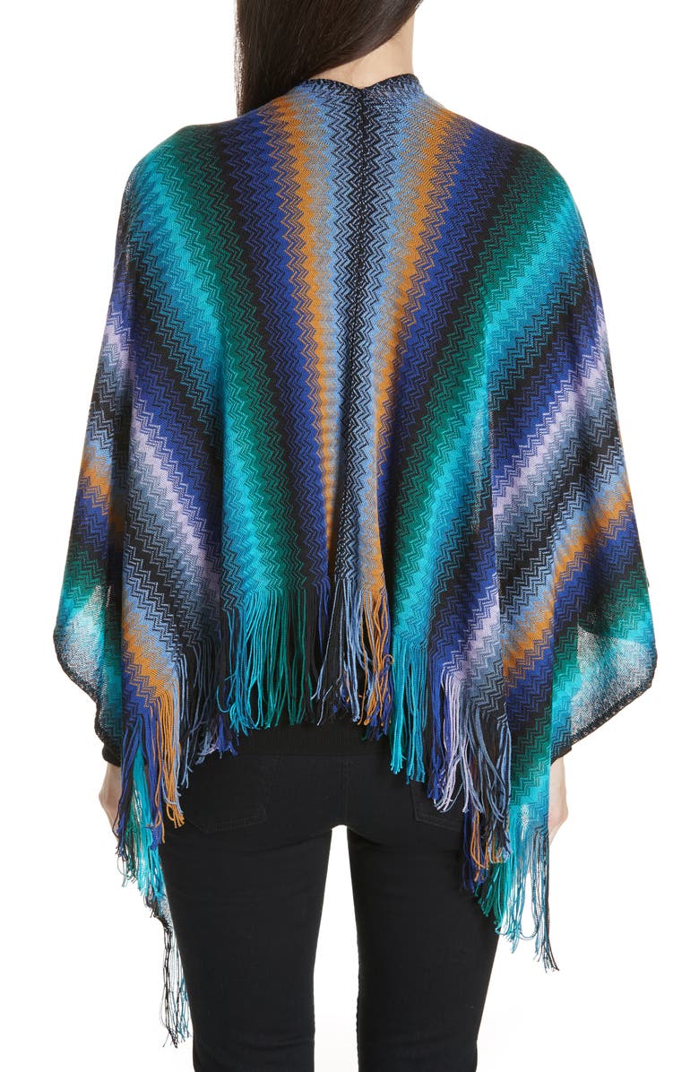 Missoni Wool Cape, Alternate, color,
