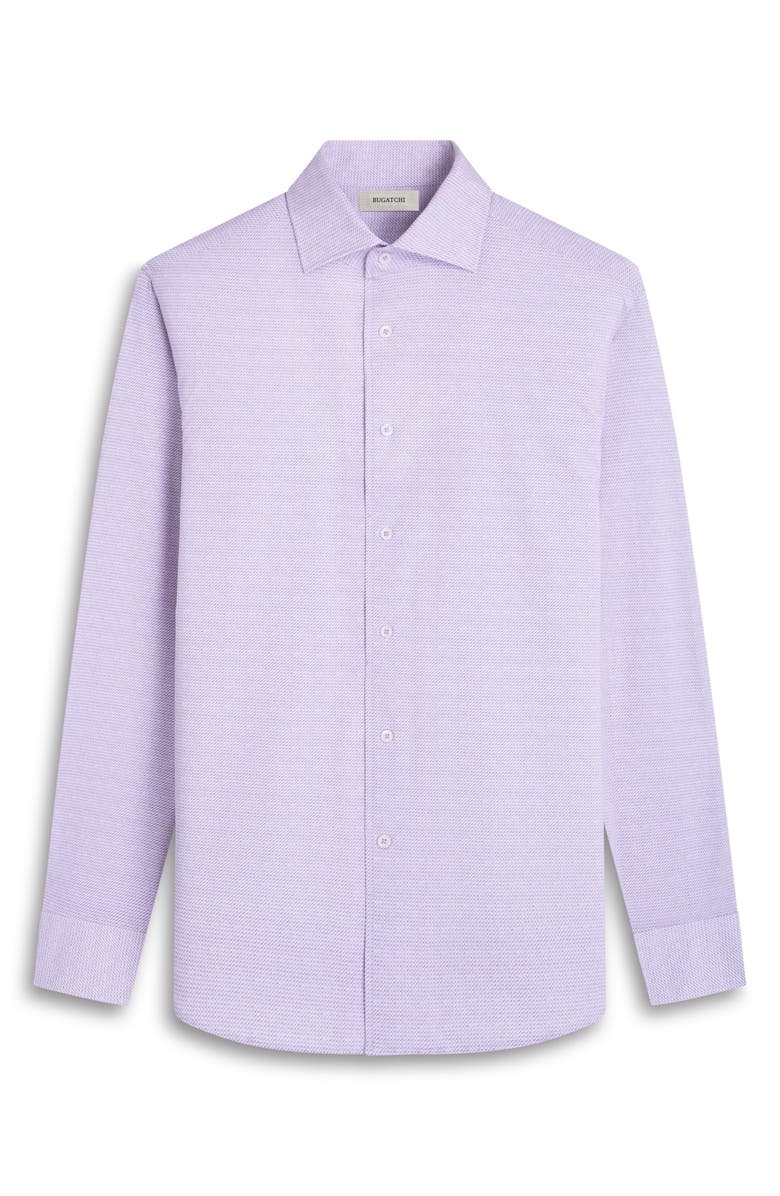 Bugatchi Devon Neat OoohCotton<sup>®</sup> Button-Up Shirt, Alternate, color, Dusty Pink