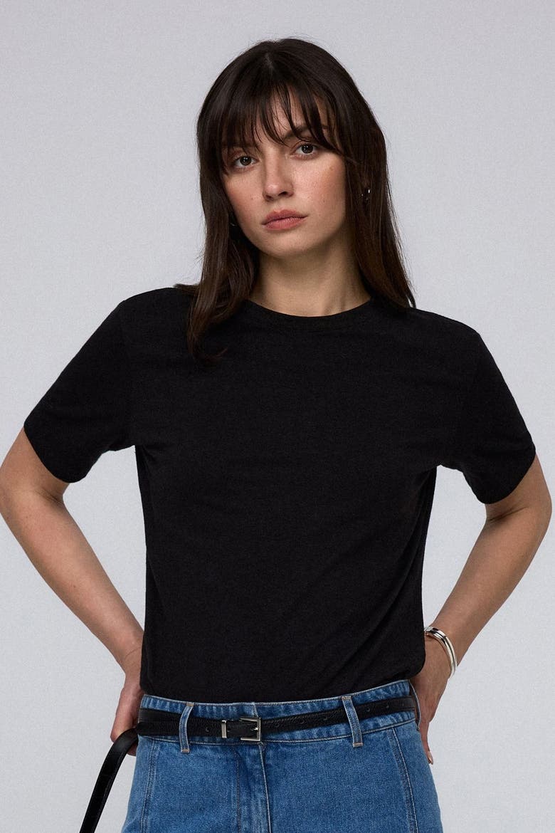 Hemp Essentials Short Sleeve Tee, Alternate, color, black