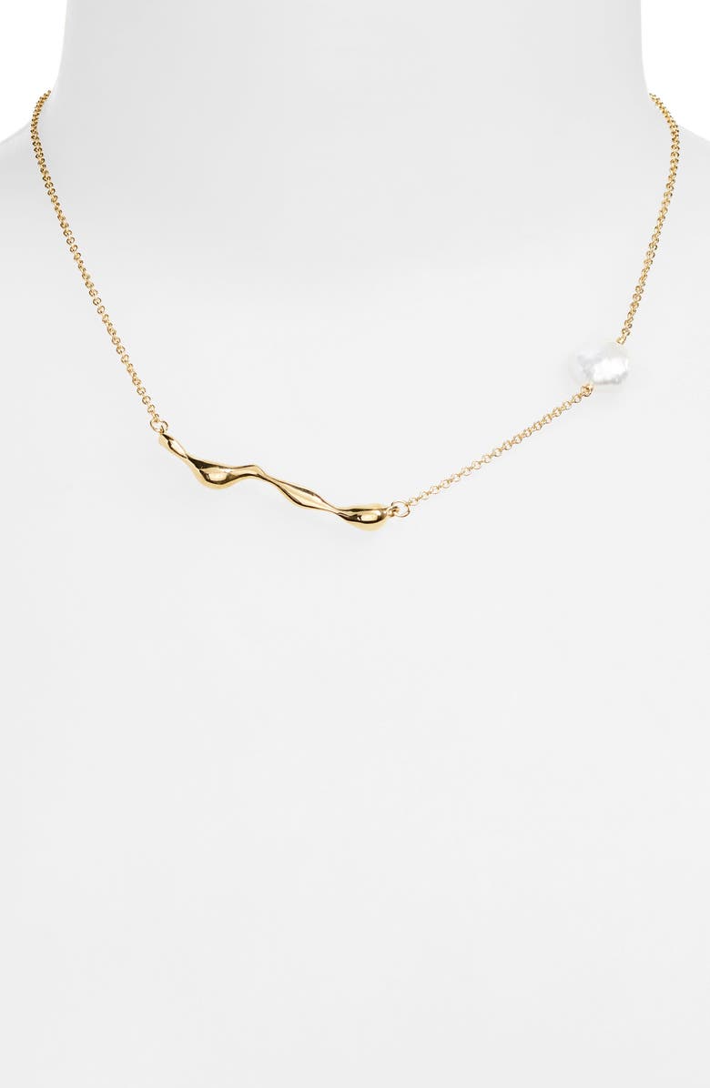 FARIS Cora Necklace, Alternate, color, Gold