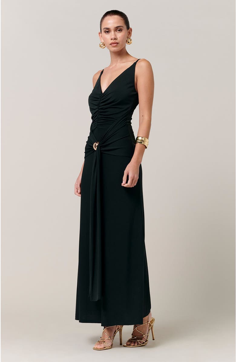 SAVEL Cynthia Midi Dress, Alternate, color, Midnight Emerald