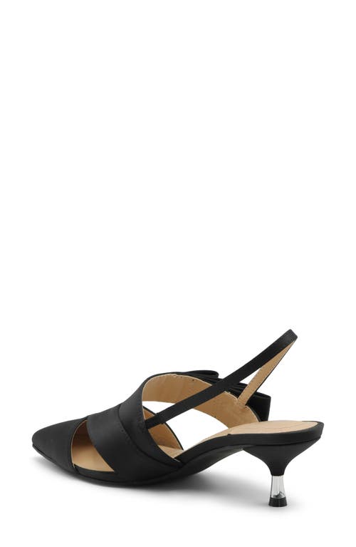 Adrienne Vittadini Sandri Kitten Heel Slingback Pump In Black St