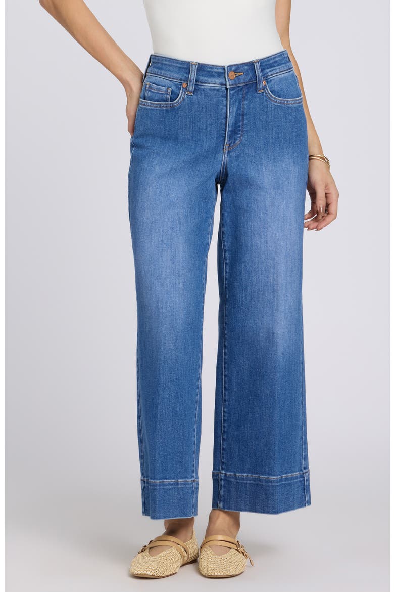 Teresa Wide Hem Ankle Wide Leg Jeans, Main, color, BLUE PARADISE