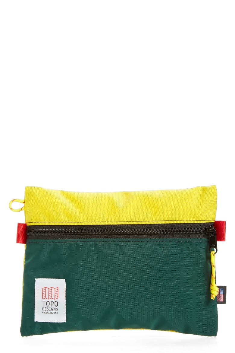 Topo Designs Accessory Bag, Main, color, FOREST/ SUNSHINE