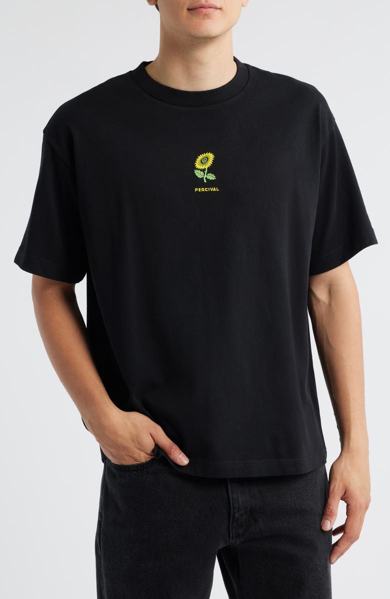 Percival Nature Reserve Oversize Organic Cotton Graphic T-Shirt, Main, color,