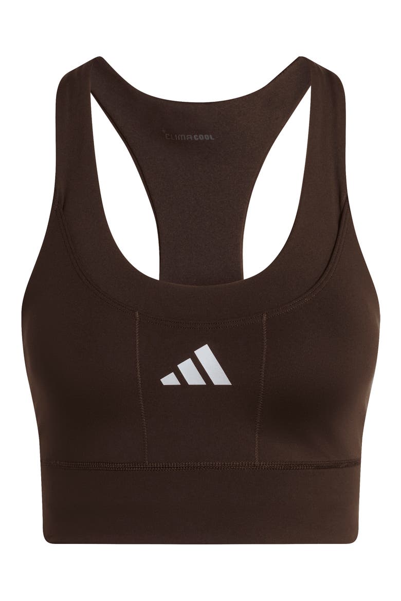 Adi365 Pocket Sports Bra, Main, color, AURORA COFFEE