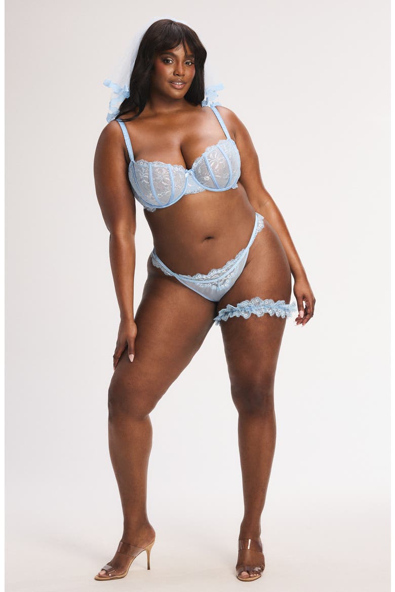 Bedroom Belle Garter, Alternate, color, ENDLESS BLUE